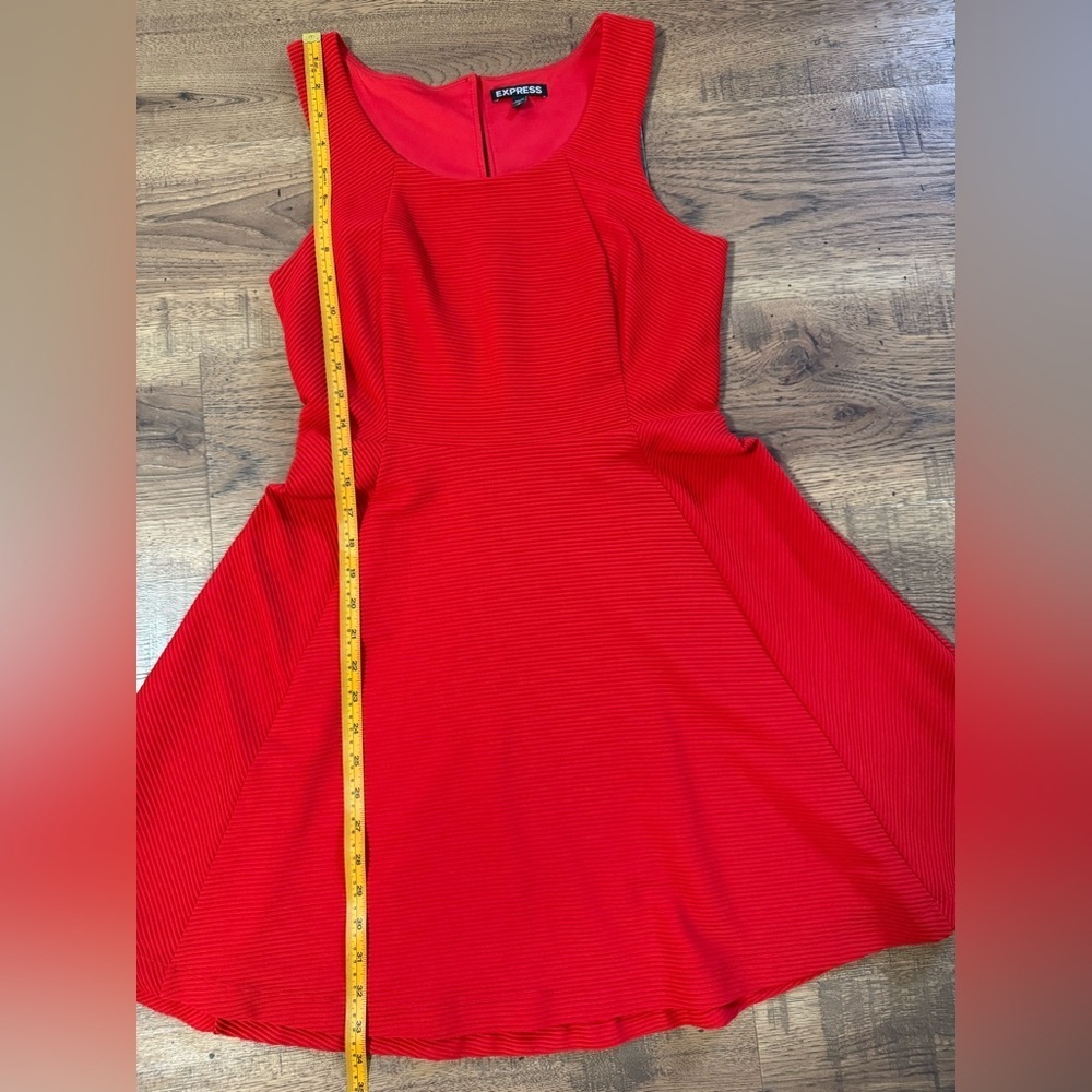EXPRESS Elegant Red Sleeveless Dress zs SP - Picture 6 of 12